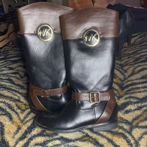 Michael Kors Emma Blaire black/brown boots us13